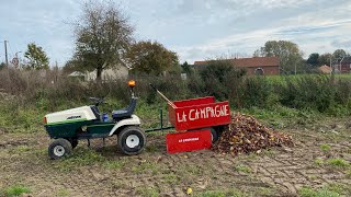 Ramassage de feuilles et de patates plus Petite galère avec le quad ￼ [upl. by Airottiv980]