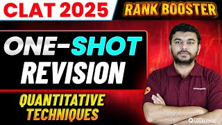 CLAT 2025 Quantitative Techniques Important CLAT Practice Questions  CLAT 2025 Rank Booster Series [upl. by Tamanaha173]