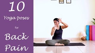 Yoga for Back Pain Relief  10 Postures for INSTANT RELIEF [upl. by Bertha]