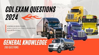 CDL General Knowledge Practice TestQuestions amp Answers [upl. by Ecirtnuahs]