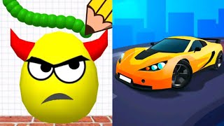 Draw To Smash Logic Puzzle VS Race Master 3D Satisfying ASMR Gameplay Android ios New Update [upl. by Negem777]