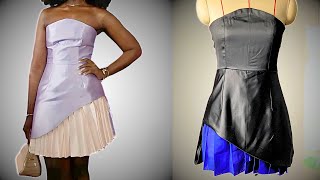 How To Draft A Stylish Bustier Dress Pattern Tutorial Beginner Friendly [upl. by Assirahs77]