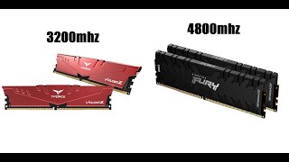 3200 Mhz Ram vs 4800 Mhz Ram DDR4 [upl. by Zenitram]