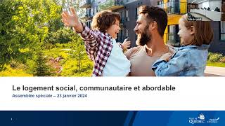 Présentation sur le logement social  2024  Participation citoyenne [upl. by Enait963]