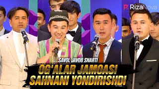 QVZ 2021  Savol javob sharti  Ogalar jamoasi sahnani yondirishdi [upl. by Lawrenson]