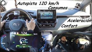 Toyota Corolla Hybrid Feel 180H 2019 Consumo autopista 120kmh  Hatchback  180cv  Test Drive [upl. by Chase38]