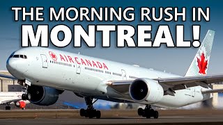 MORNING RUSH at YUL Montreal Plane Spotting 4K [upl. by Alioz]