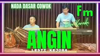 Angin karaoke  Lesti kejora nada cowok Fm Versi dangdut Bajidor [upl. by Shaya49]