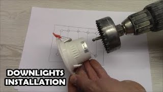 How to install downlights LED spotlight wiring How to wire LED down light [upl. by Rettig]