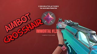 This CROSSHAIR Got Me To IMMORTAL  Valorant [upl. by Adley]