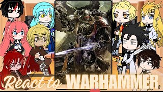 Rimuru Tempest react to warhammer 40k as Demon lord  Gacha life  slime  Titanicus [upl. by Ahsekyt]