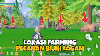 Lokasi Farming Pecahan Bijih Logam Unlimited Miraibo Go Indonesia [upl. by Dnomyad325]