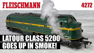 SMOKING Fleischmann 4247 LATOUR 5200 Class Diesel Model Railway Review  HO Scale [upl. by Salba]