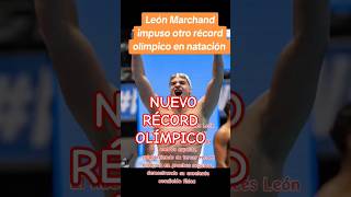 EL NADADOR FRANCÉS LEÓN MARCHAND IMPONE NUEVO RÉCORD OLÍMPICO bananasplittv [upl. by Euv101]