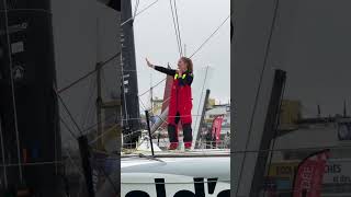 Le départ de Violette Dorange sur le Vendée Globe 2024  entre joie et larmes [upl. by Harry]