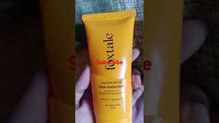 Sunscreen reviewskincareforallskintypes beautyreview foxtale sunscreen indian [upl. by Buck388]