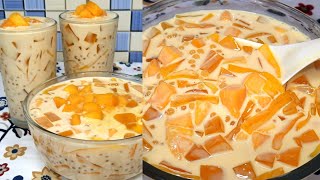 MANGGA SAGO AT GULAMAN  MURANG DESSERT  BUDGET RECIPE  MANGO TAPIOCA RECIPE [upl. by Bank]