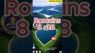 Romains 8  28 bible dieu message versetbiblique jeuschrist psaumes prospérité protection [upl. by Gnanmos]