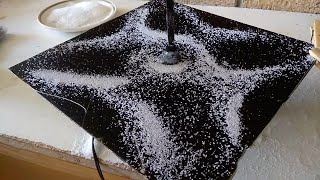 How to make a Chladni plate in 30 mins which creates salt patterns on a metal plate from sounds [upl. by Lani]