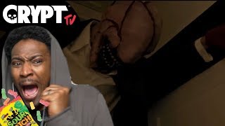 MOVIE NIGHT 2  CRYPT TV Scary Short Horror FIlm Reaction  LooKSeE ep 2 [upl. by Atinele]