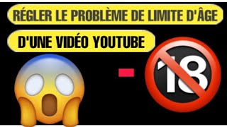 Enlever LIMITE dAGE Youtube comment regarder des videos Youtube sans restriction [upl. by Cacia]