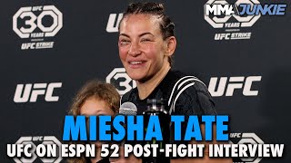 Miesha Tate Reflects on Relentless Bantamweight Return Not Thinking Retirement  UFC Austin [upl. by Rednijar]