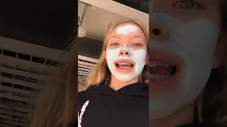 Put a clay mask on with me for the first time￼ [upl. by Melessa]