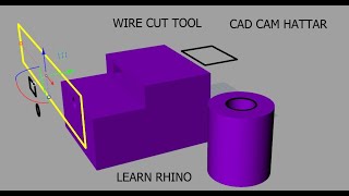 RHINO 3D MODELS WIRE CUT TOOL IN RHINI HOW TO USE [upl. by Yelhsa]