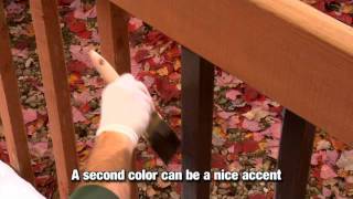 How to Apply a Solid Color Wood Stain [upl. by Nesnaj]