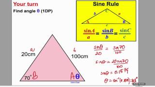 Sine and Cosine Rule 1 GCSE Higher Maths Tutorial 17 [upl. by Oirevlis]