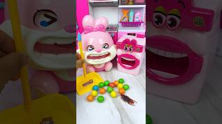 Pink Rabbit and Washing Machine Cleaning Set Toys Satisfying With Unboxing ASMR Videos [upl. by Fletch]