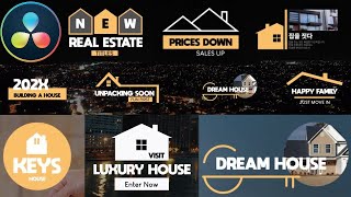 DaVinci Resolve Real Estate Titles [upl. by Annayat]