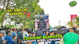 BIGWOOFER akhirnya dibunyikan sebelum keliling kampanye horeg Lumajang [upl. by Burget]