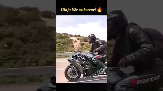 2022 H2r Vs Ferrari 😱😱 Never underestiyoutubeshorts automobile ninjah motovlog ninjawarrio [upl. by Berte]