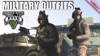 GTA V  Task Force 88 SOG amp Militant Outfits New Top Doomsday Military Oufits [upl. by Ennove452]