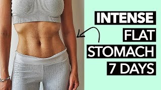 1 Week Flat Stomach Workout Intense [upl. by Sharline]