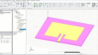 How to design a microstrip antenna with inset feed for 2 GHz using HFSS [upl. by Rfinnej]