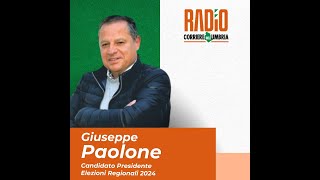 Lintervista a Giuseppe Paolone candidato presidente della Regione Umbria [upl. by Analad]