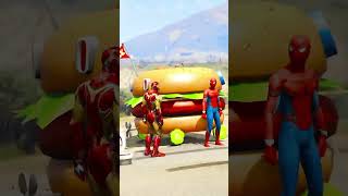 Iron man vs spider man drage race how is the win 🤔🏆viralvideo youtubeshorts gta5 cartoon 😮😱 [upl. by Llednav]