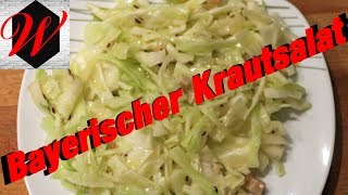 Bayerischer Krautsalat einfach schnell und lecker selber machen [upl. by Onateyac]