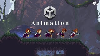 INTRODUCTION to Sprite sheet animation amp transition in unity  Beginner tutorial [upl. by Leahkim]