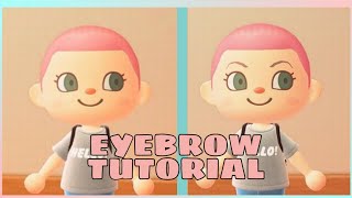 Arched Eyebrow Tutorial  Animal Crossing New Horizons [upl. by Ilrebmyk12]