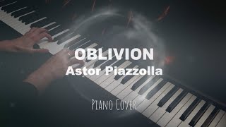 Oblivion  Astor Piazzolla Piano Cover  Visualizer [upl. by Layol70]