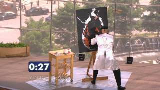 Speed Painter Takes Stage in Andersons Viewers Got Talent [upl. by Nevuer11]