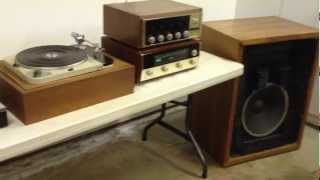 VINTAGE 1961 STEREO JBL S7 SPEAKERS LE15 LE85 LX5 MCINTOSH 275 TUBE AMP GOLD LION KT88 [upl. by Inttirb811]