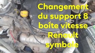 changement de support boîte vitesse Renault symbole [upl. by Virgel876]