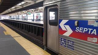 SEPTA Regional Rail Two Trains at 30th Street Station [upl. by Ettennig684]