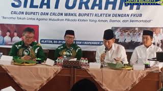 SILATURAHMI PASLON NOMOR URUT 2 HERRY WIBOWO  WAHYU ADHI DERMAWAN DENGAN FKUB KABUPATEN KLATEN [upl. by Plato101]