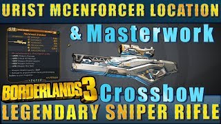 Borderlands 3  Urist McEnforcer Spawn Location amp Masterwork Crossbow Legendary Sniper drop [upl. by Leah977]