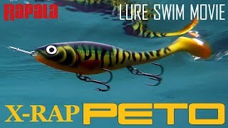 Rapala  XRAP PETO  ピート  水中映像 【FIMO LURE LAB】 [upl. by Tybi497]